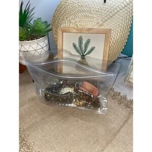 Mystery Jewelry Jar In A Bag Mostly Brown Mixed Metal Costume Jewelry Preowned